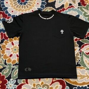 Chrome Hearts Black Tee with White Accents